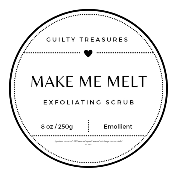 Guilty Treasures Make Me Melt Emollient Exfoliating Scrub NEW! - Picture 1 of 5
